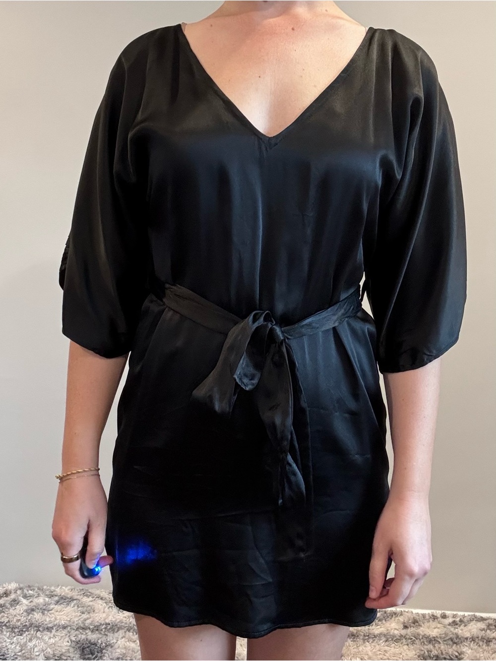 Black Satin Dress